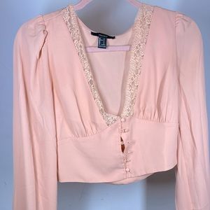 Brand:Forever 21 Style:Cropped Blouse Size:S